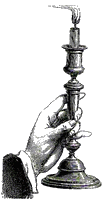 Hand holding Candlestick