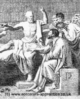 Socrates on his deathbead